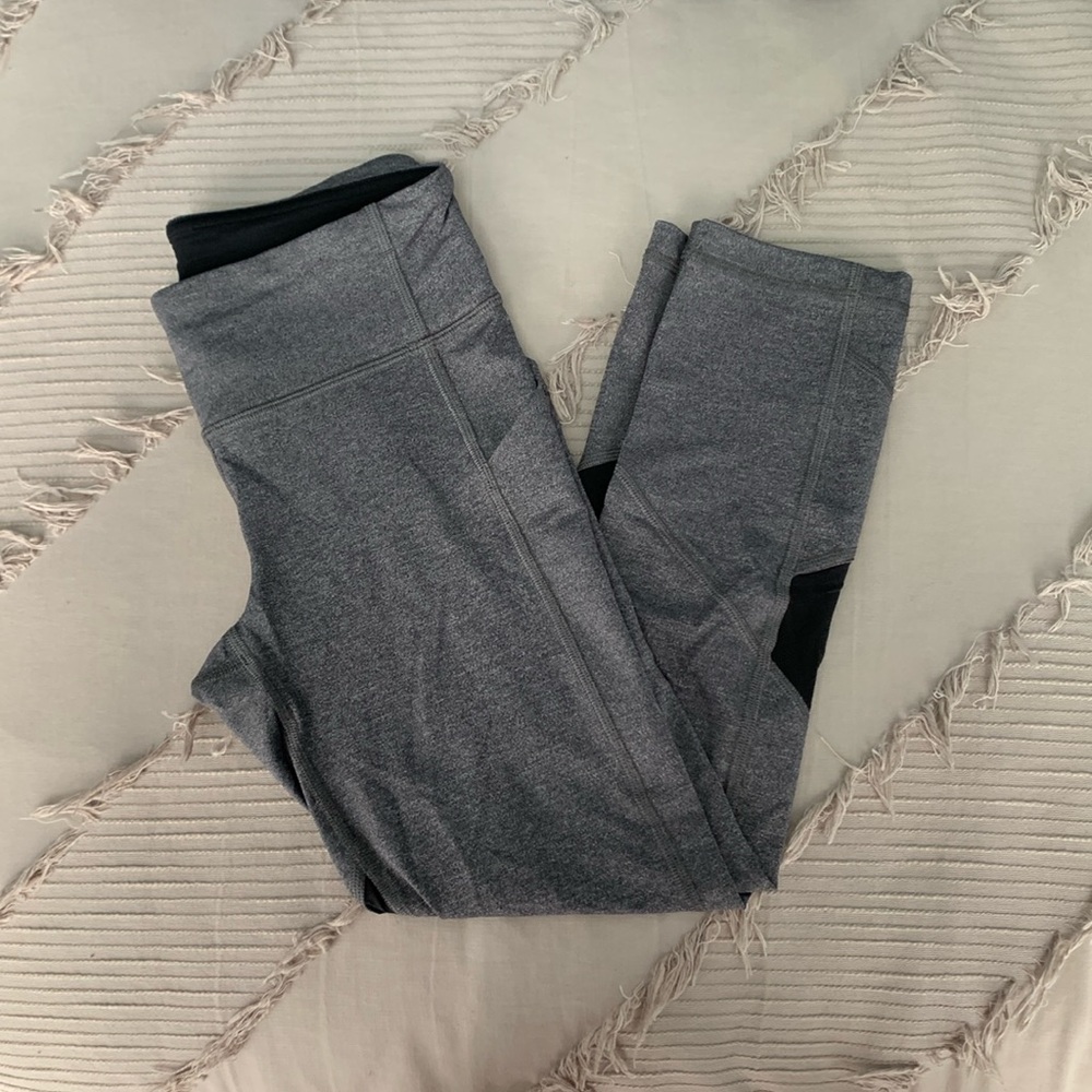 Lululemon Pace Rival Crop Leggings Heather Black